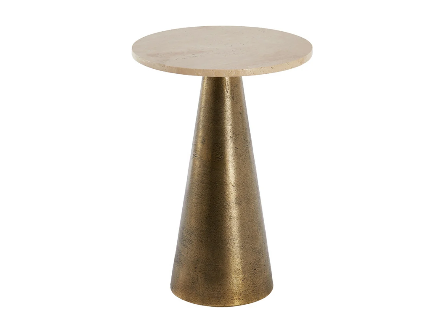 Table d'appoint YNEZ - Ø36x51cm - Marron
