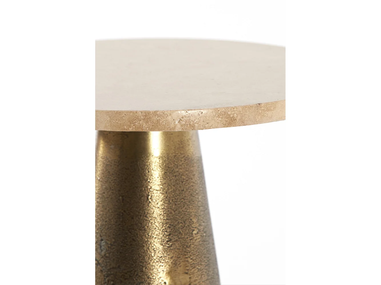 Table d'appoint YNEZ - Ø36x51cm - Marron