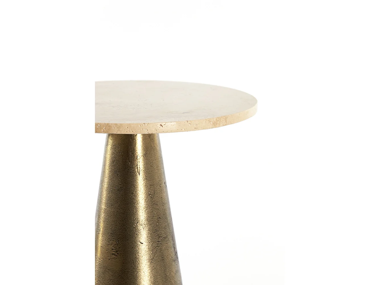 Table d'appoint YNEZ - Ø36x51cm - Marron