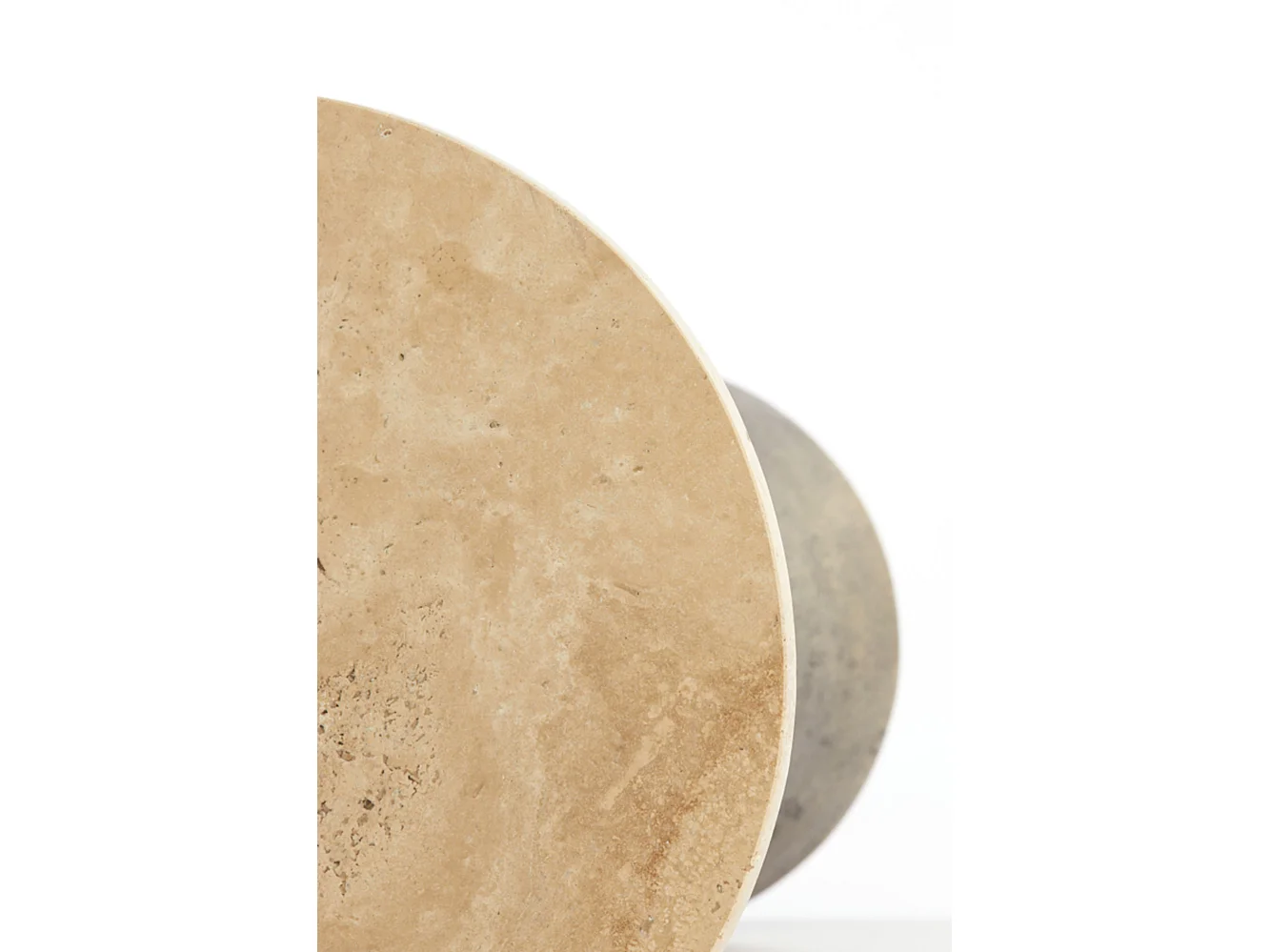 Table d'appoint YNEZ - Ø36x51cm - Marron