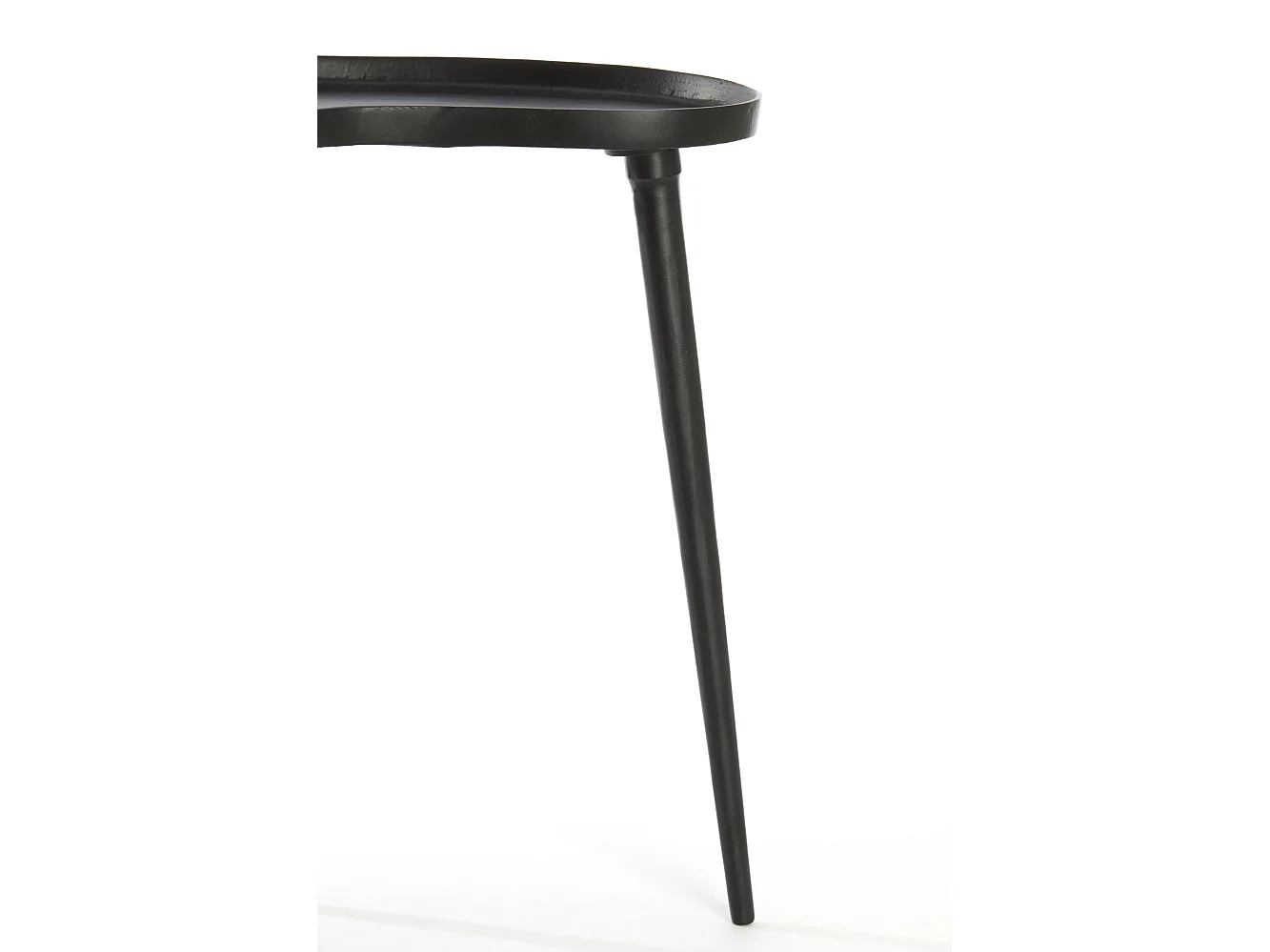 Table d'appoint LIENZ - 53x30x48cm - Noir