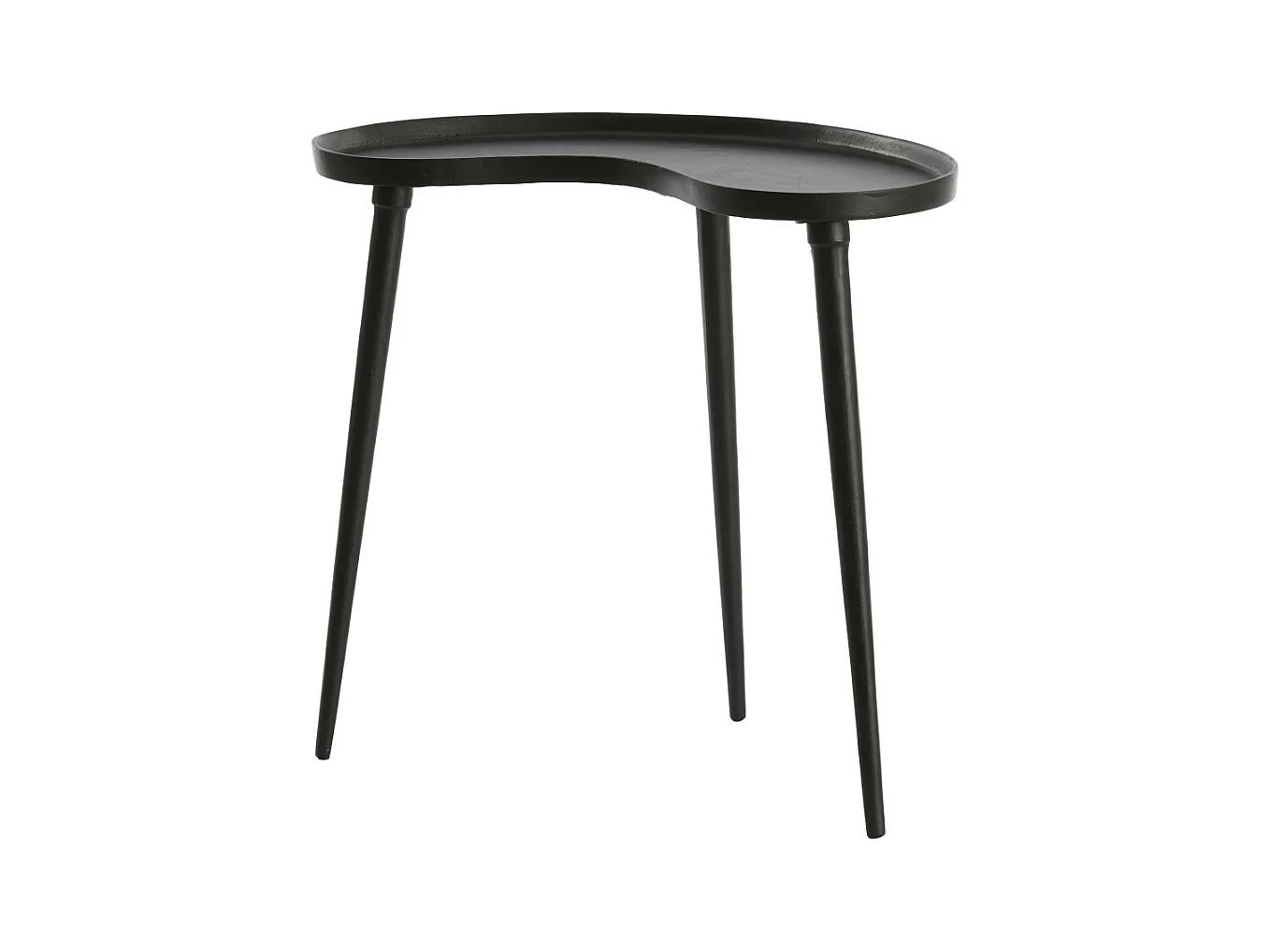 Bijzettafel LIENZ - 53x30x48cm - Zwart