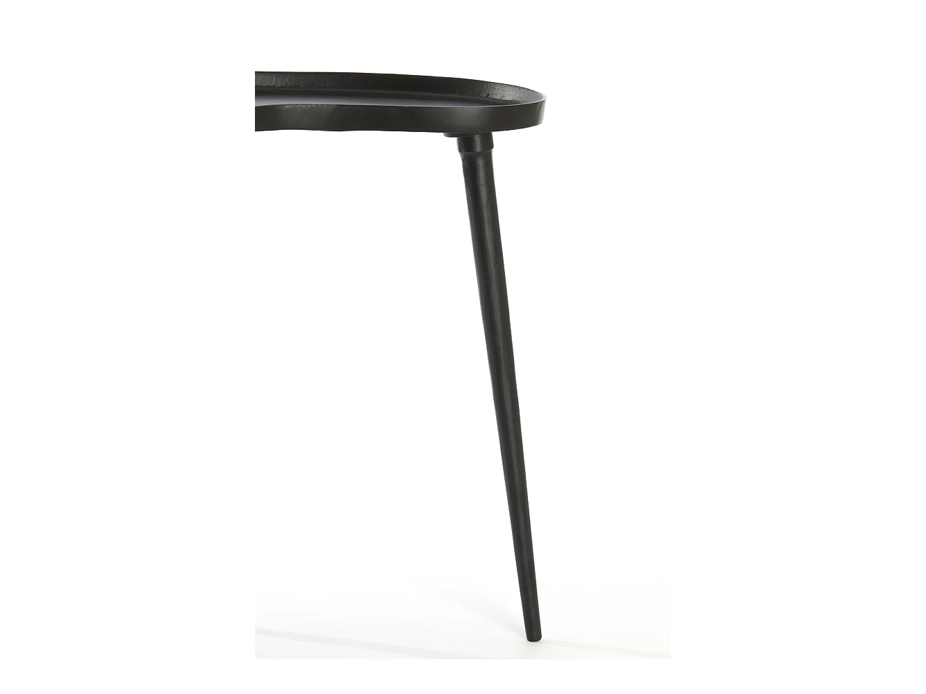 Bijzettafel LIENZ - 53x30x48cm - Zwart