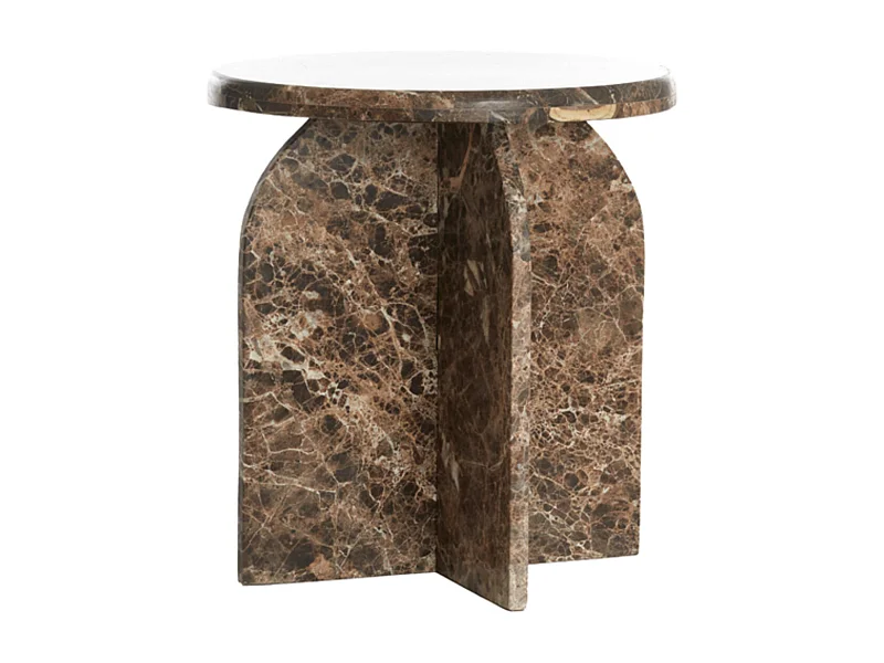 Table d'appoint OTINIA - Ø41x48cm - Marron