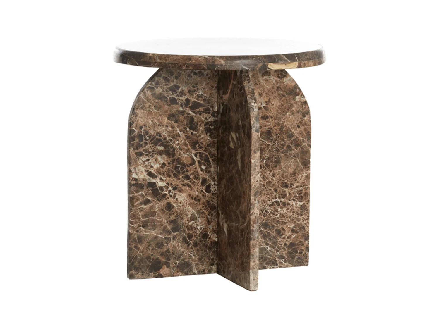Table d'appoint OTINIA - Ø41x48cm - Marron