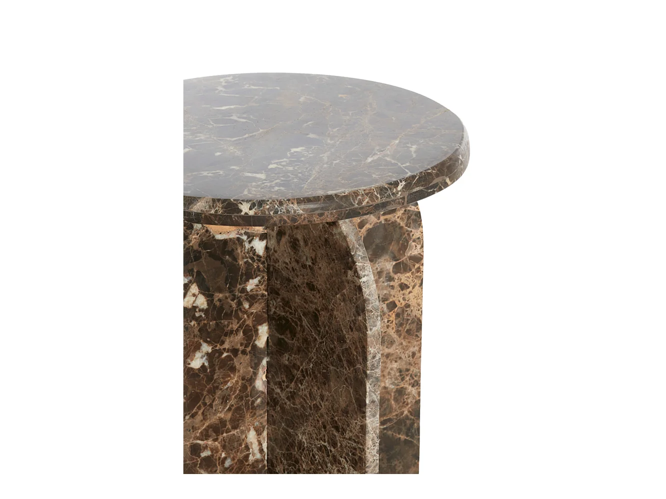 Table d'appoint OTINIA - Ø41x48cm - Marron