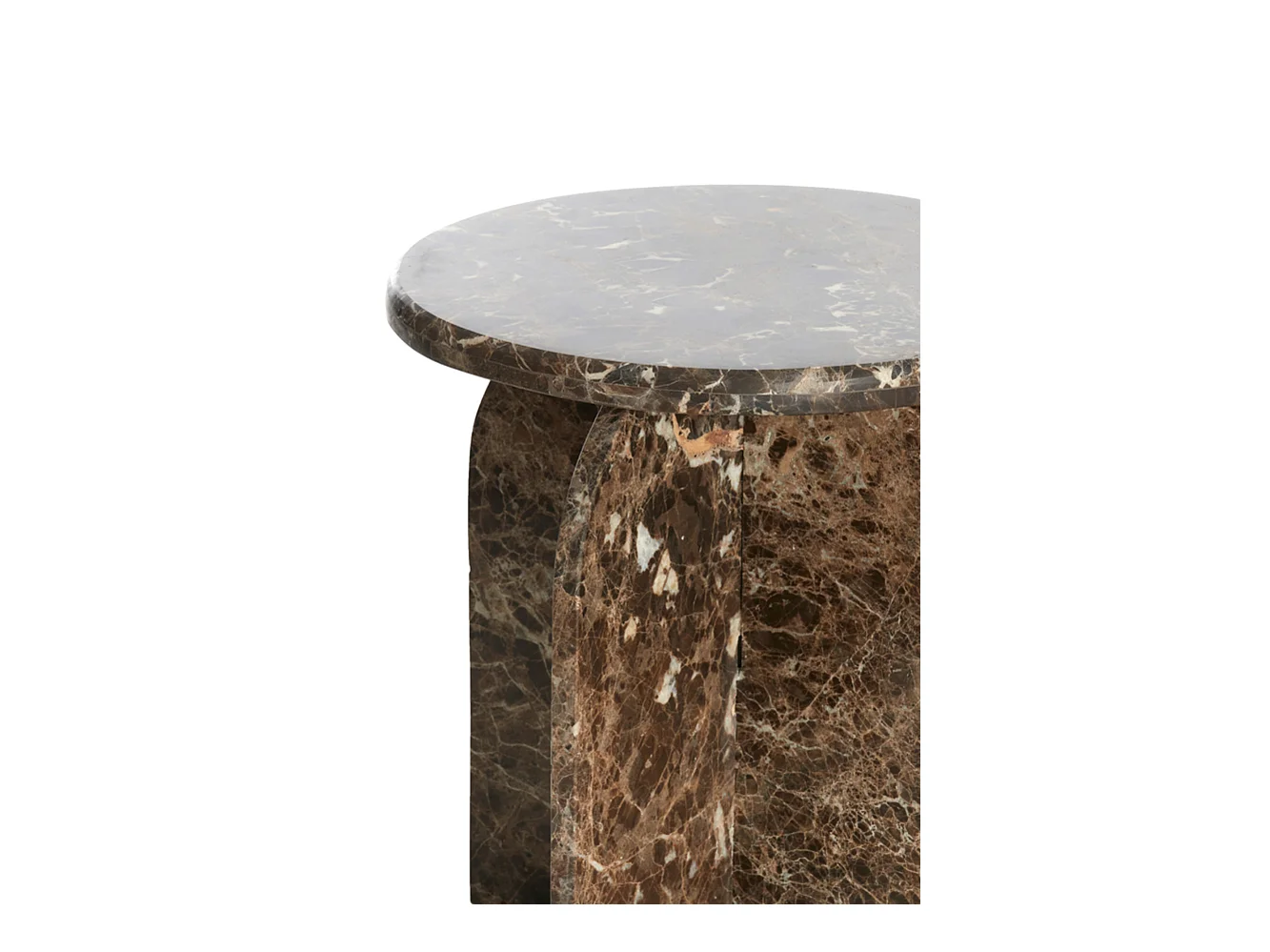 Table d'appoint OTINIA - Ø41x48cm - Marron