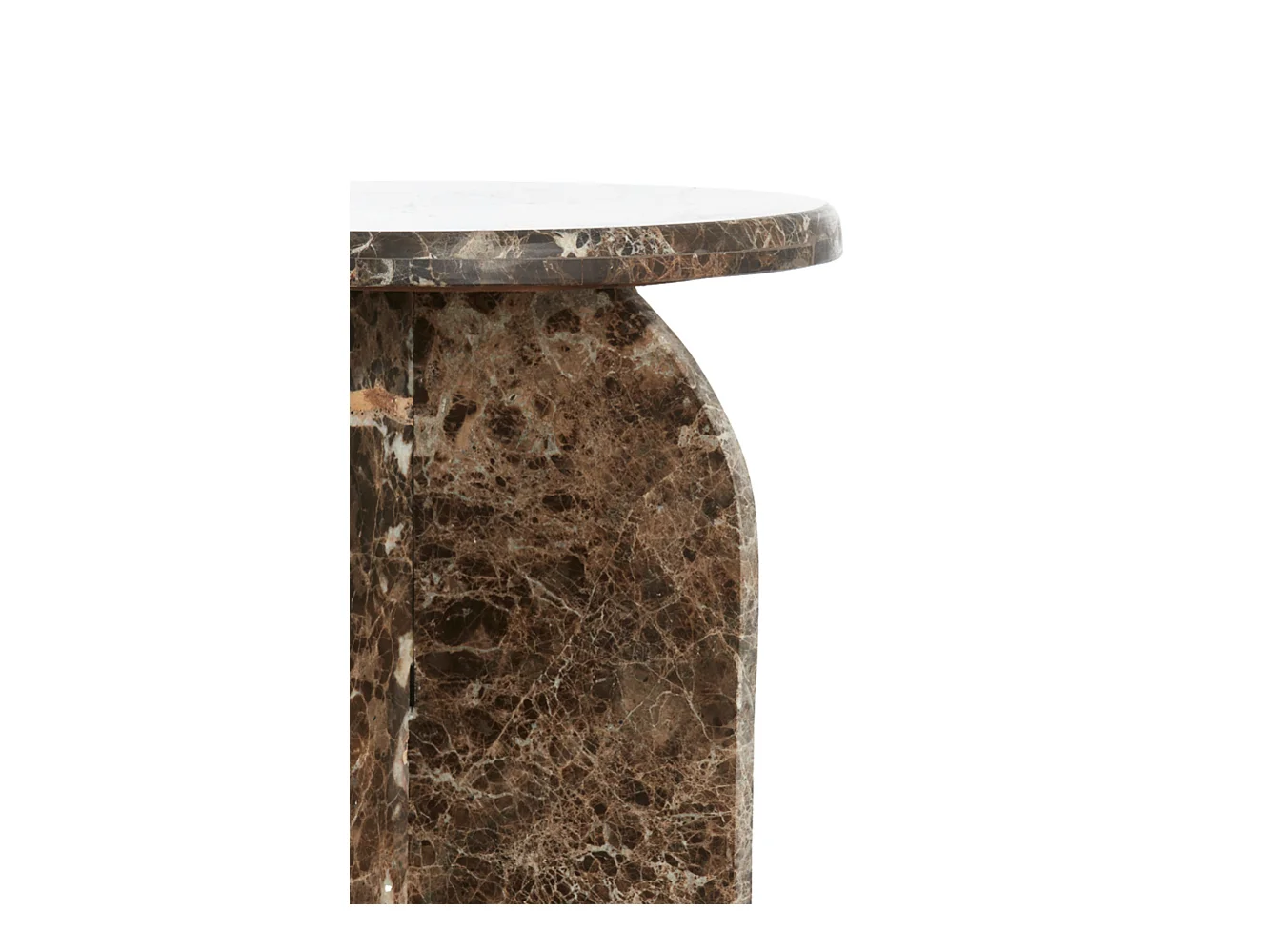 Table d'appoint OTINIA - Ø41x48cm - Marron