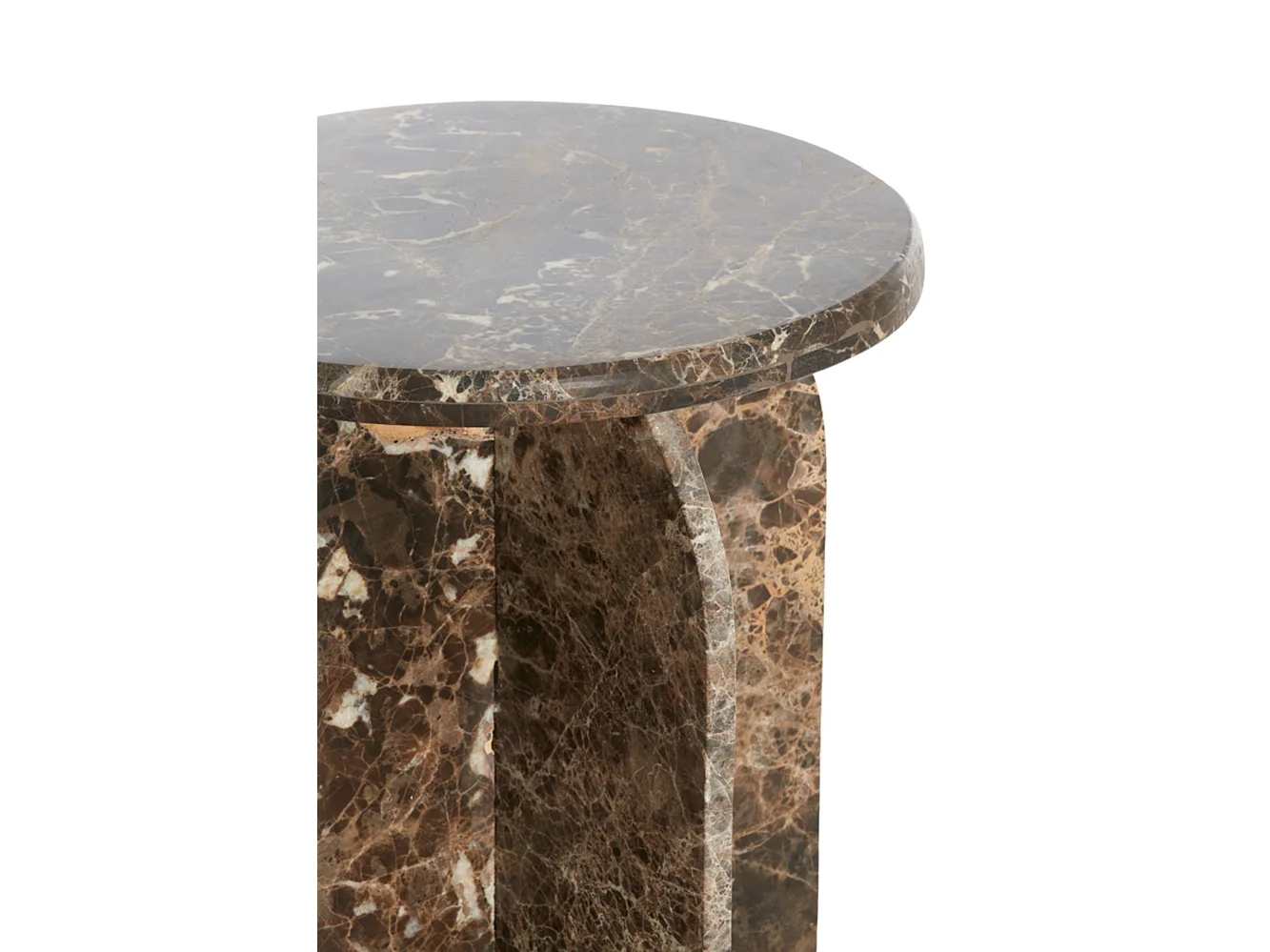 Bijzettafel OTINIA - Ø41x48cm - Bruin