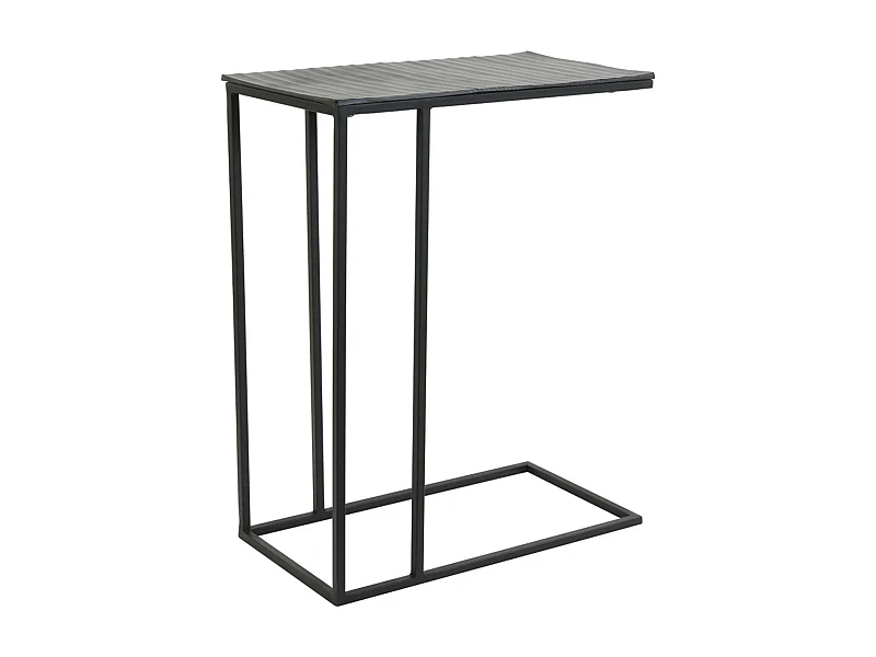 Table d'appoint MACY - 48x26x60cm - Noir