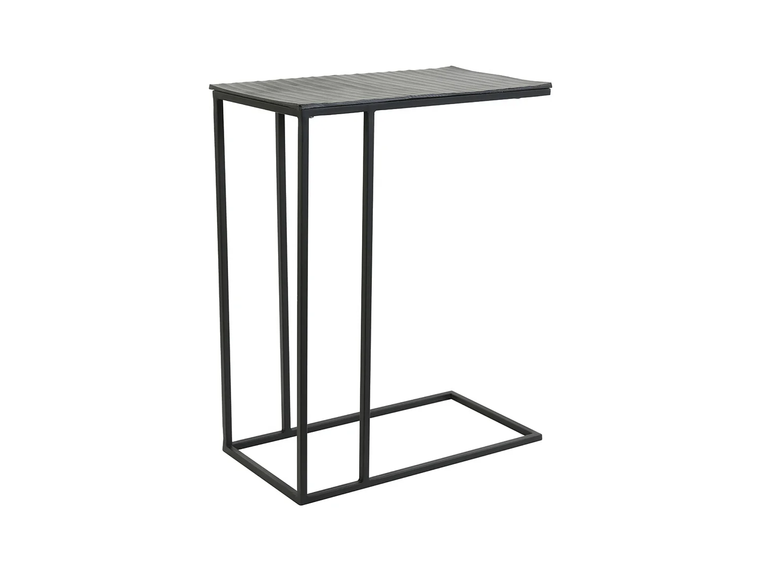 Table d'appoint MACY - 48x26x60cm - Noir