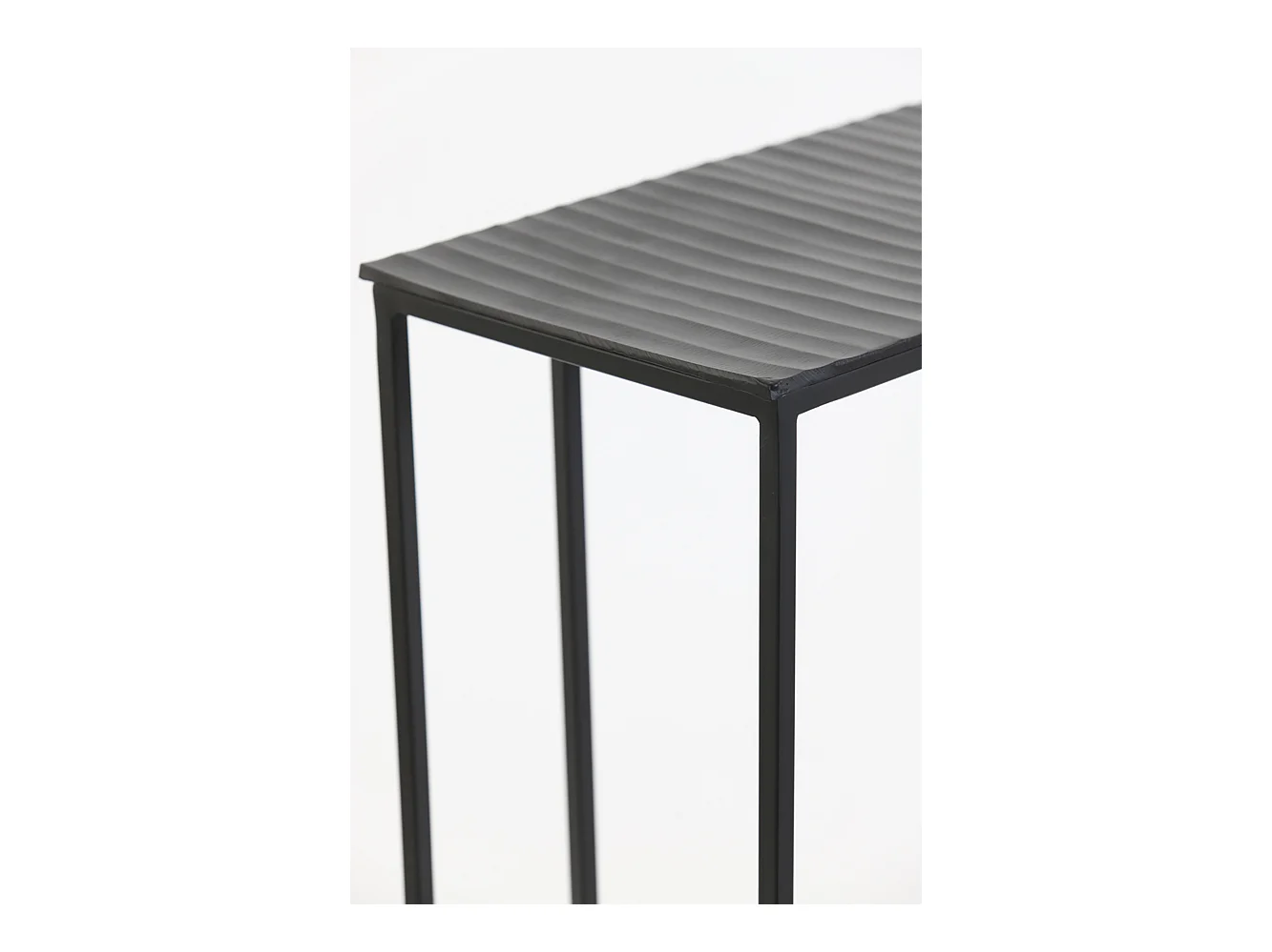 Table d'appoint MACY - 48x26x60cm - Noir