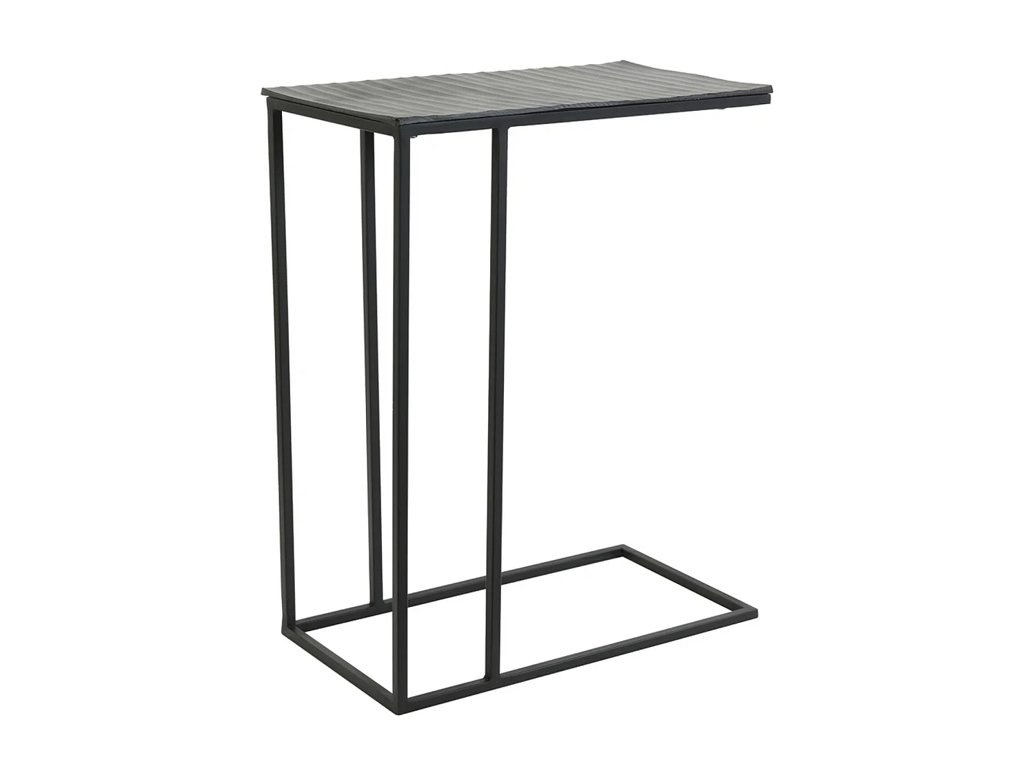 Table d'appoint MACY - 48x26x60cm - Noir