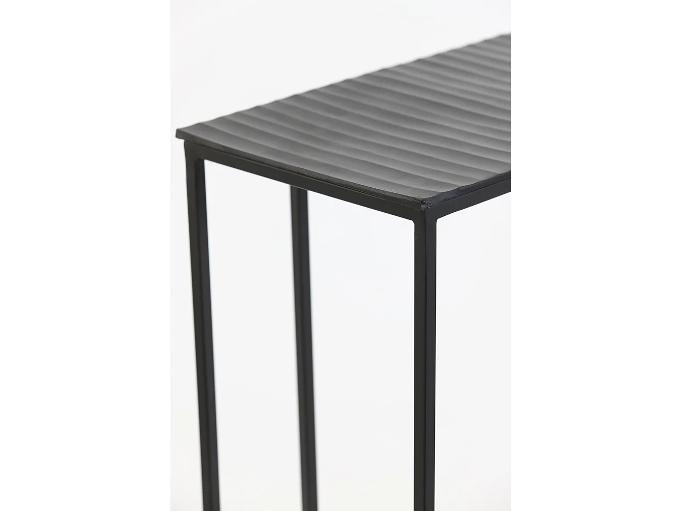 Table d'appoint MACY - 48x26x60cm - Noir