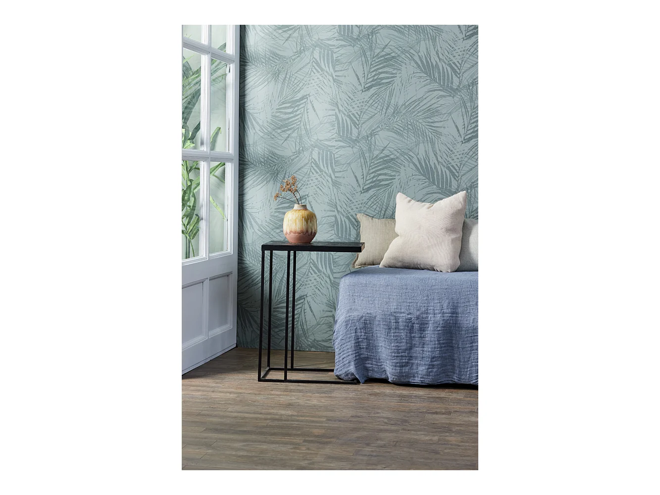 Table d'appoint CHISA - 45x30x62cm - Marron