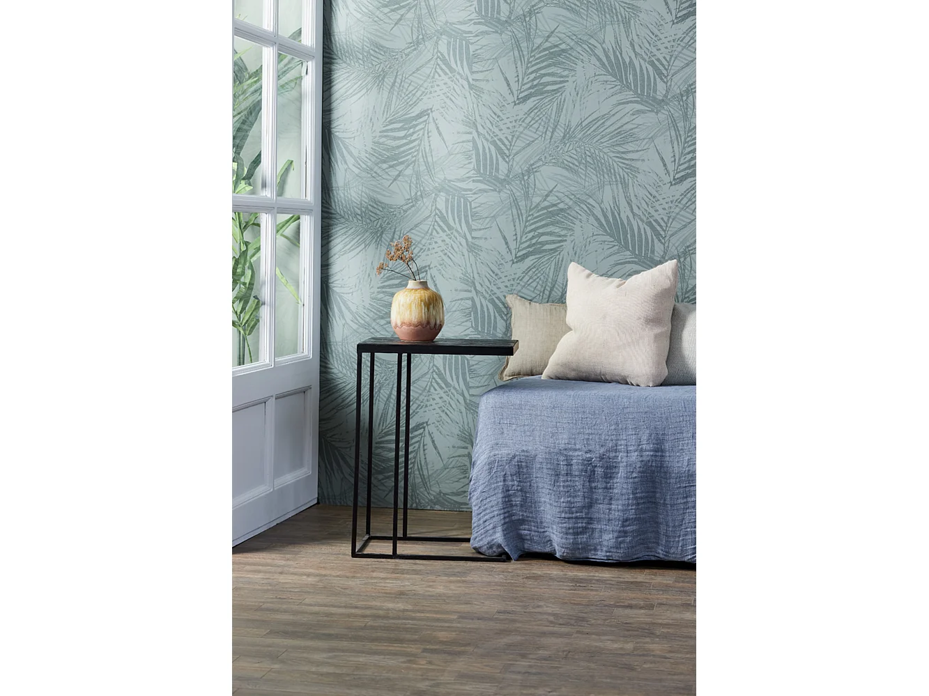 Table d'appoint CHISA - 45x30x62cm - Marron