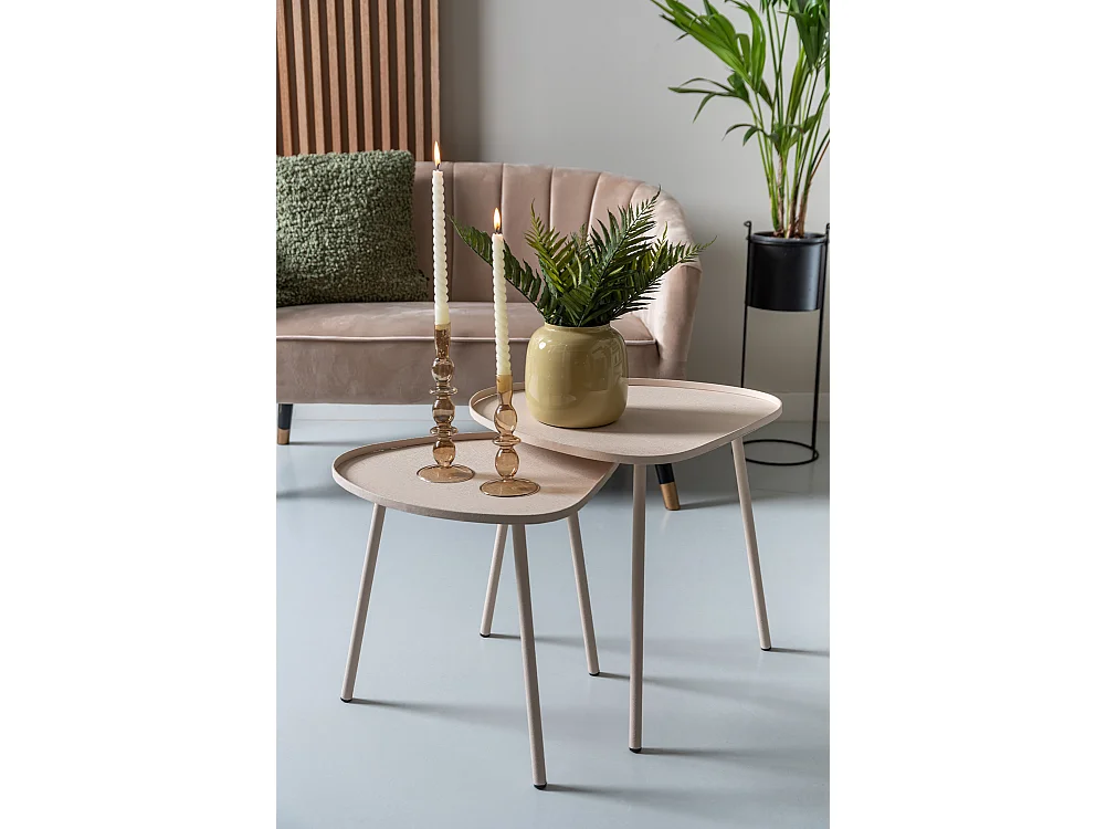 Table d'appoint Boaz - Gris chaud