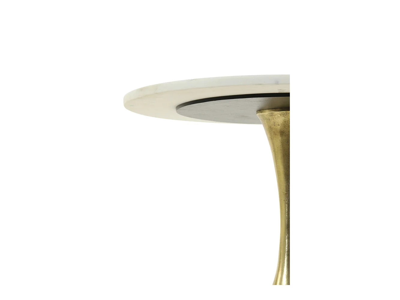 Table d'appoint RICKERD - Ø61x41cm - Blanc
