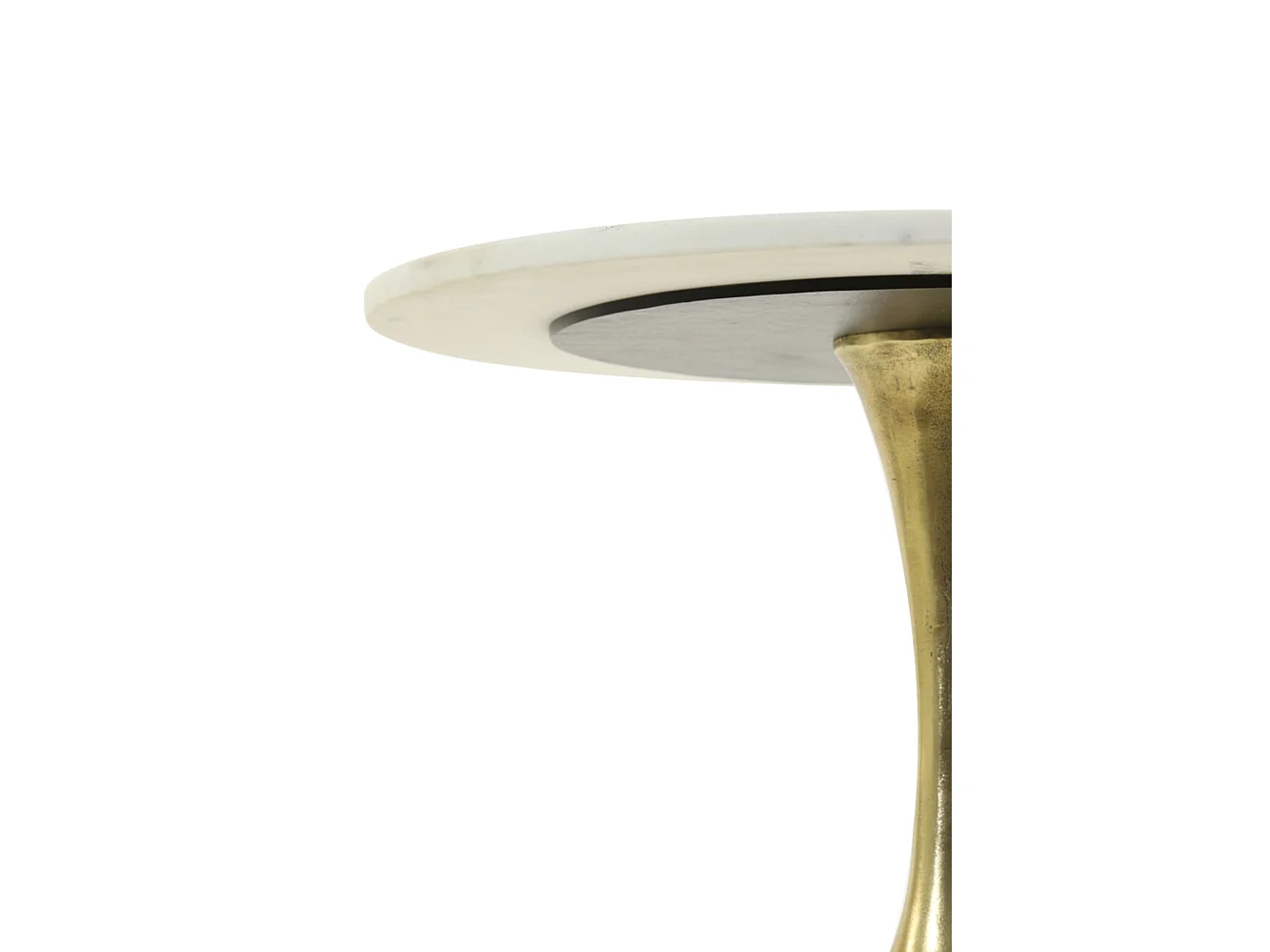 Table d'appoint RICKERD - Ø61x41cm - Blanc