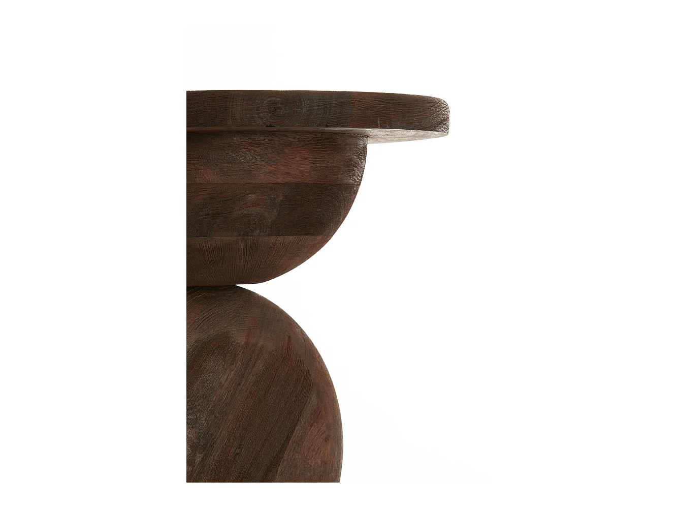Beistelltisch MIRTO - Ø40x50cm - Braun
