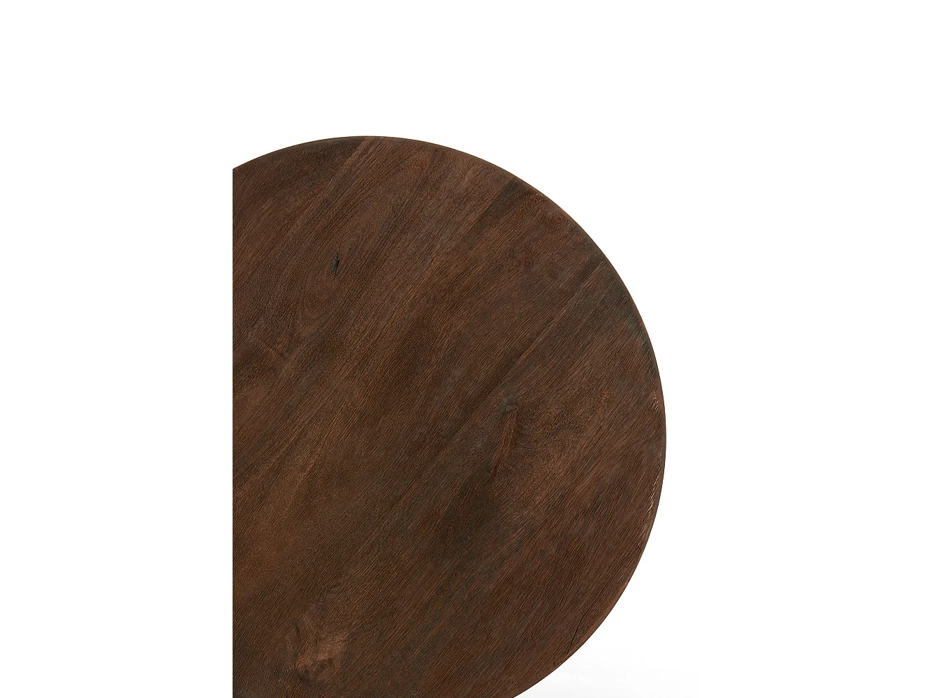 Mesa auxiliar MIRTO - Ø40x50cm - Marrón