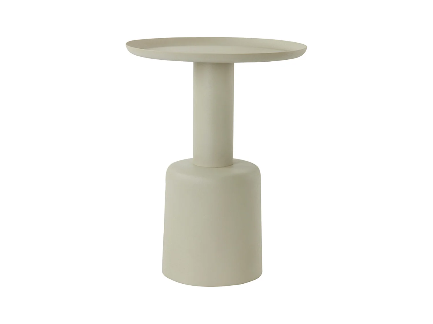Table d'appoint MILAKI - Ø39x52cm - Gris