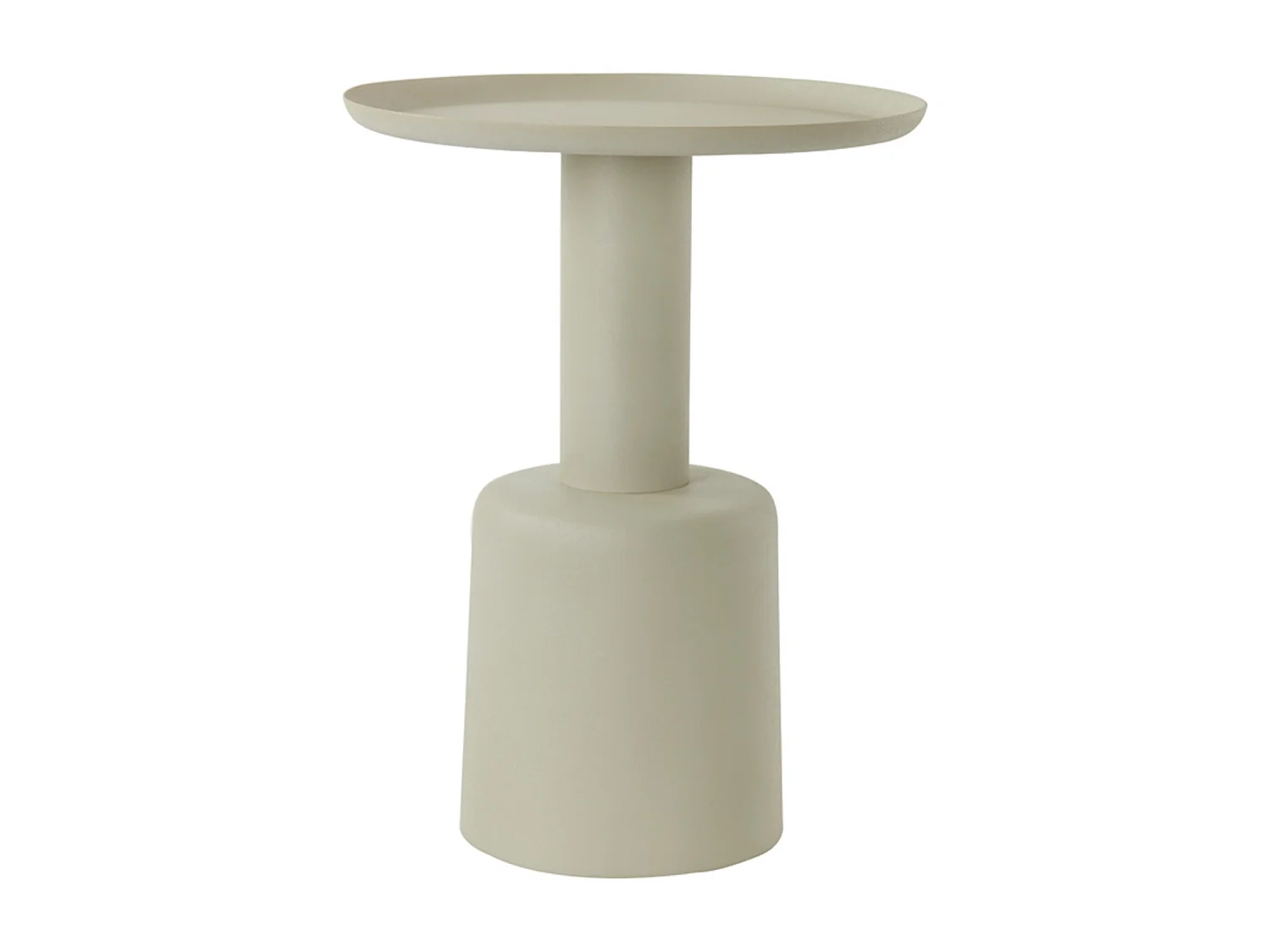Table d'appoint MILAKI - Ø39x52cm - Gris