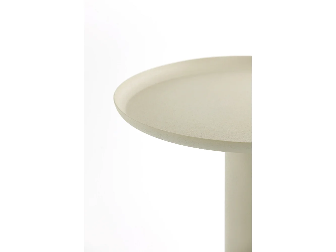 Table d'appoint MILAKI - Ø39x52cm - Gris