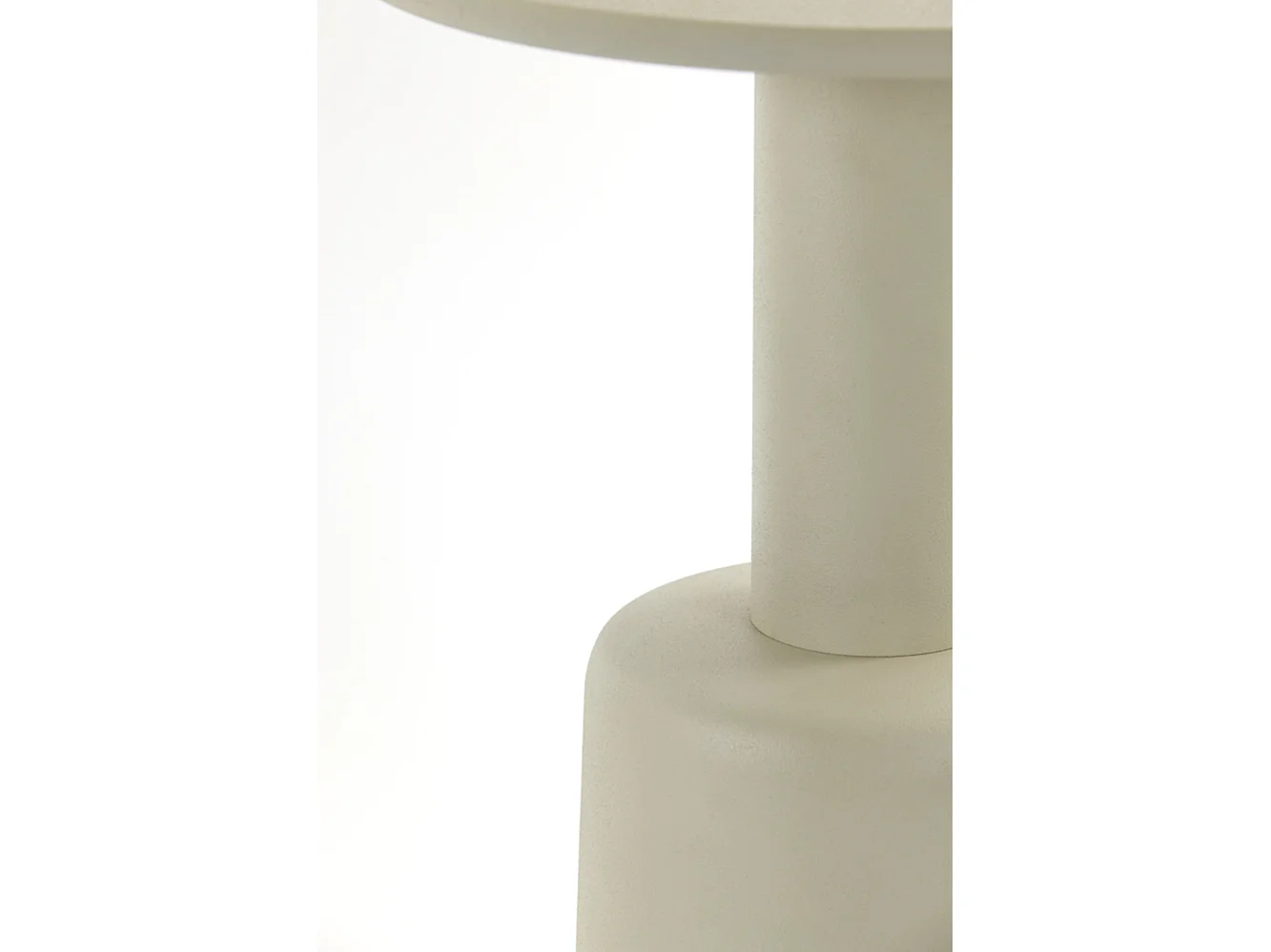 Table d'appoint MILAKI - Ø39x52cm - Gris