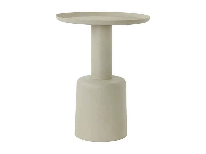 Table d'appoint MILAKI - Ø39x52cm - Gris