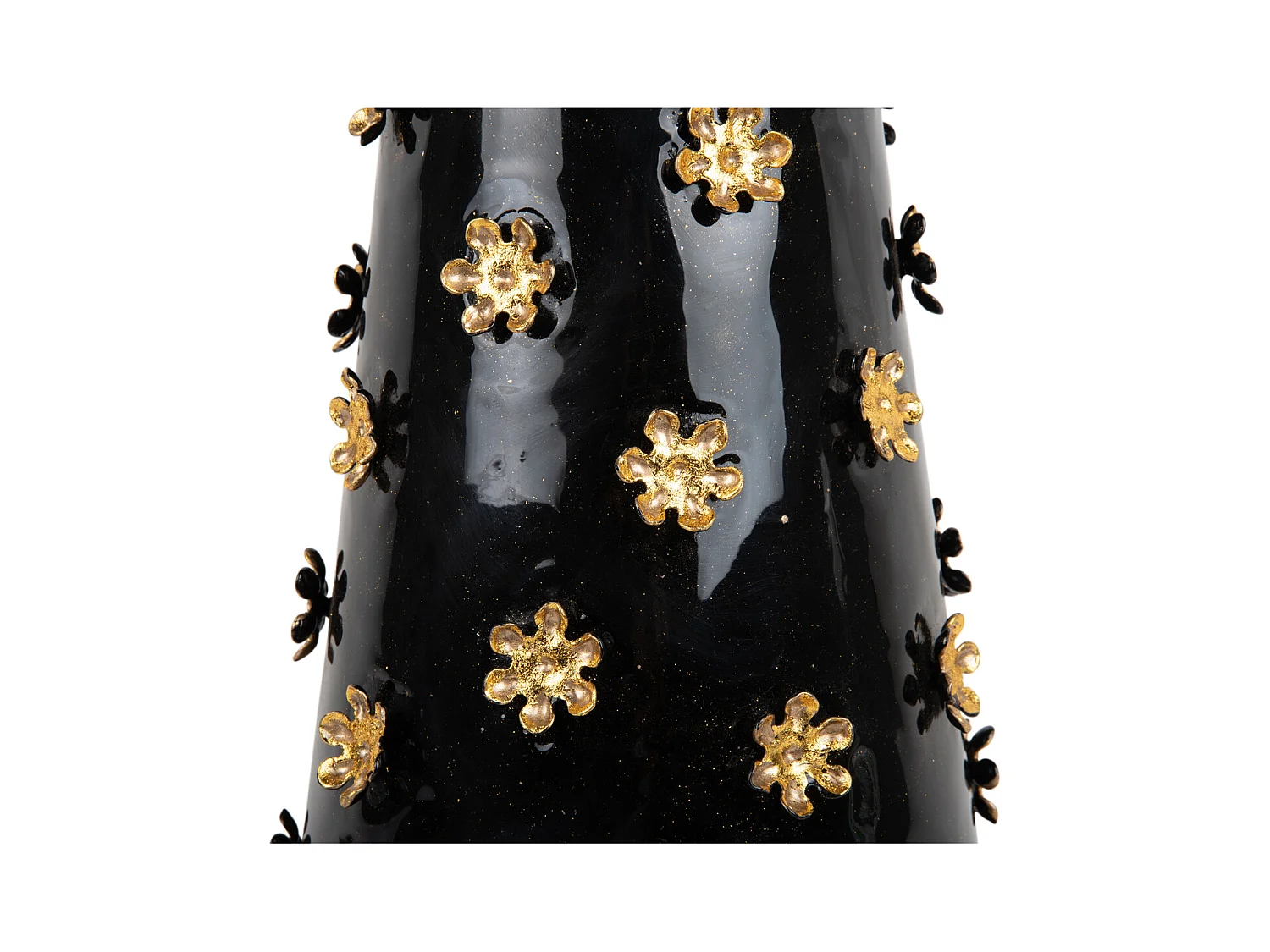 Table d'appoint Fleurs Dorées - Noir