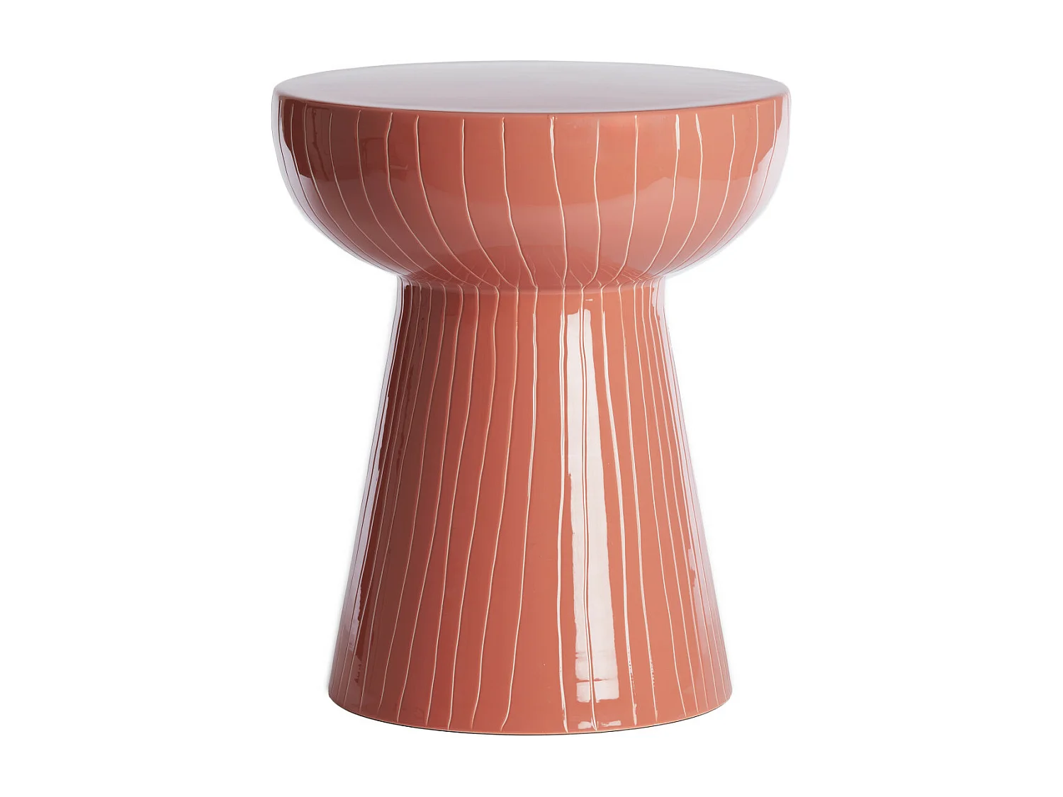 Bijzettafel NUNOA - Ø35x41cm - Rood