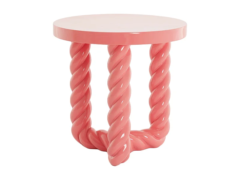 Mesa auxiliar VALLEJO - Ø46x46cm - Rosa