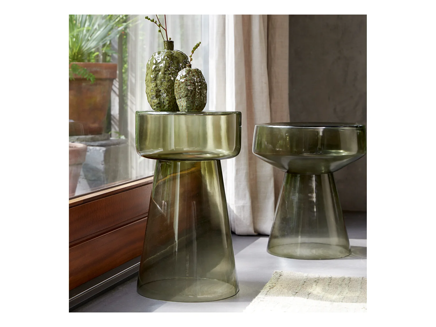Table d'appoint DAKWA - Ø37x44cm - Vert