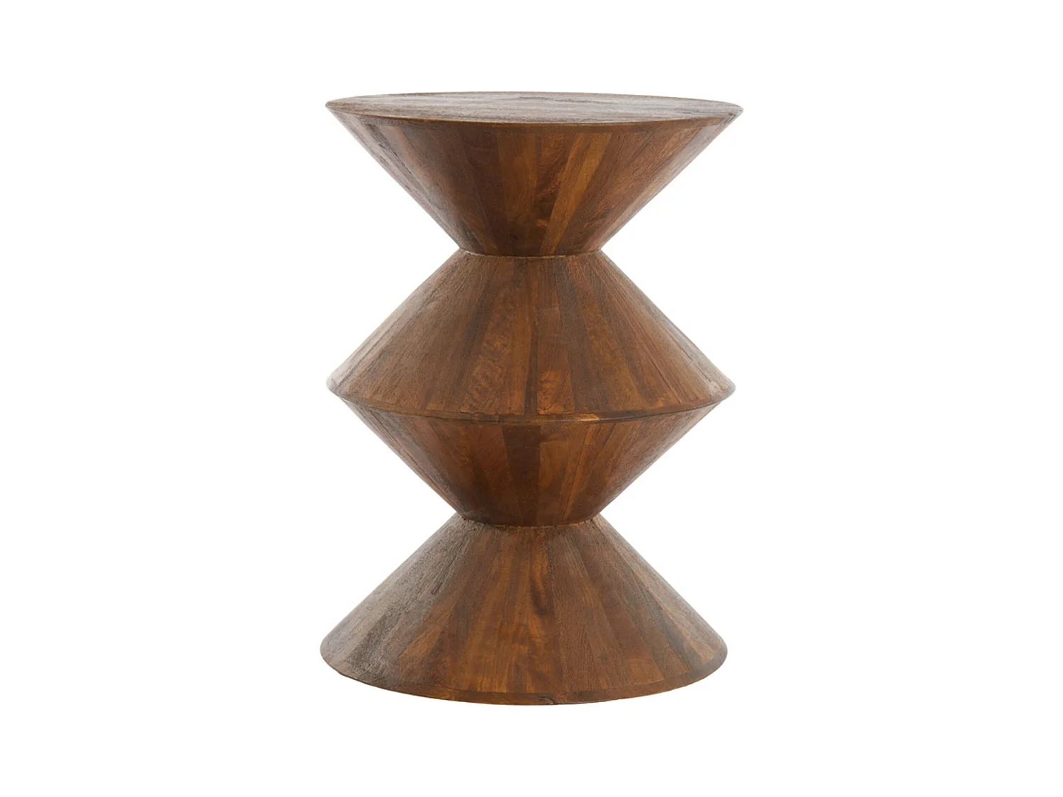 Table d'appoint LARUS - Ø45x60cm - Marron