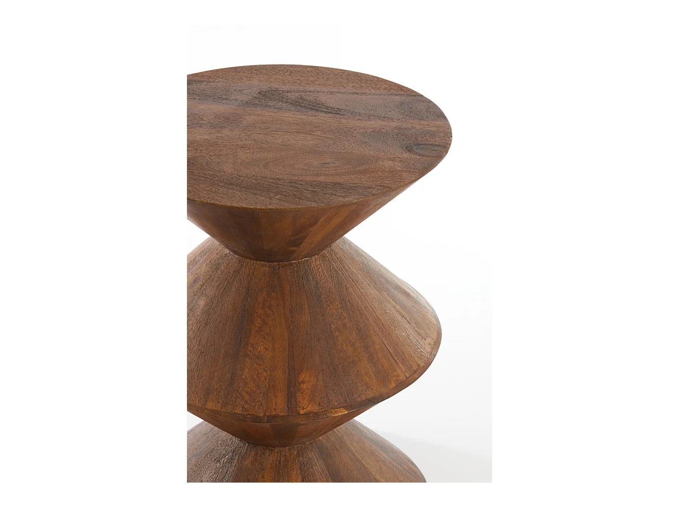 Table d'appoint LARUS - Ø45x60cm - Marron