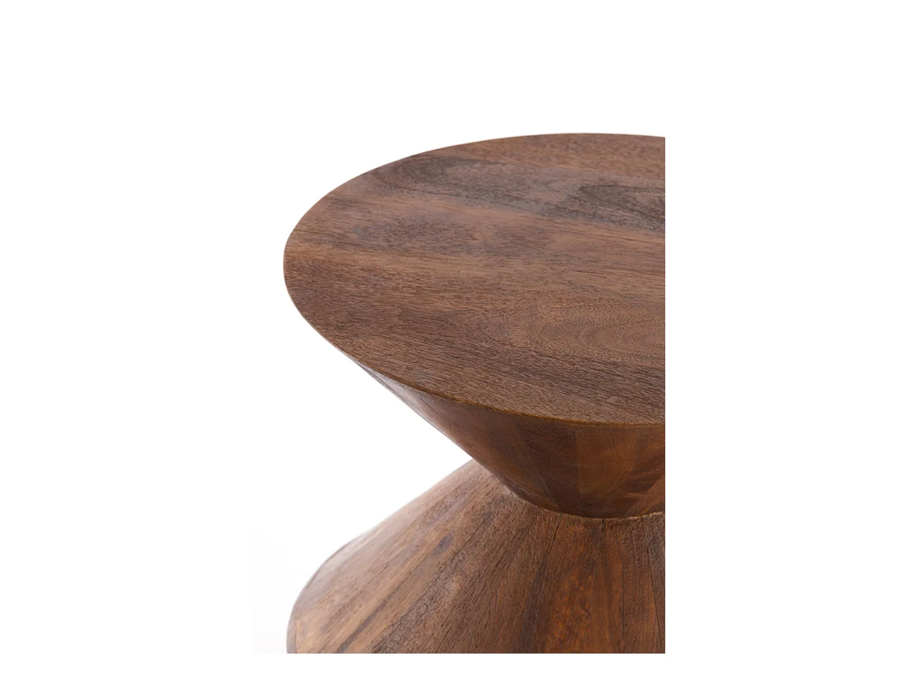 Table d'appoint LARUS - Ø45x60cm - Marron