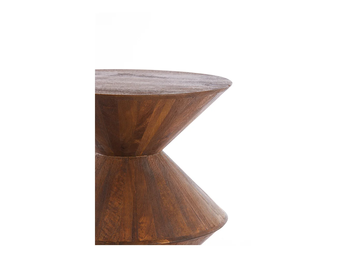 Table d'appoint LARUS - Ø45x60cm - Marron