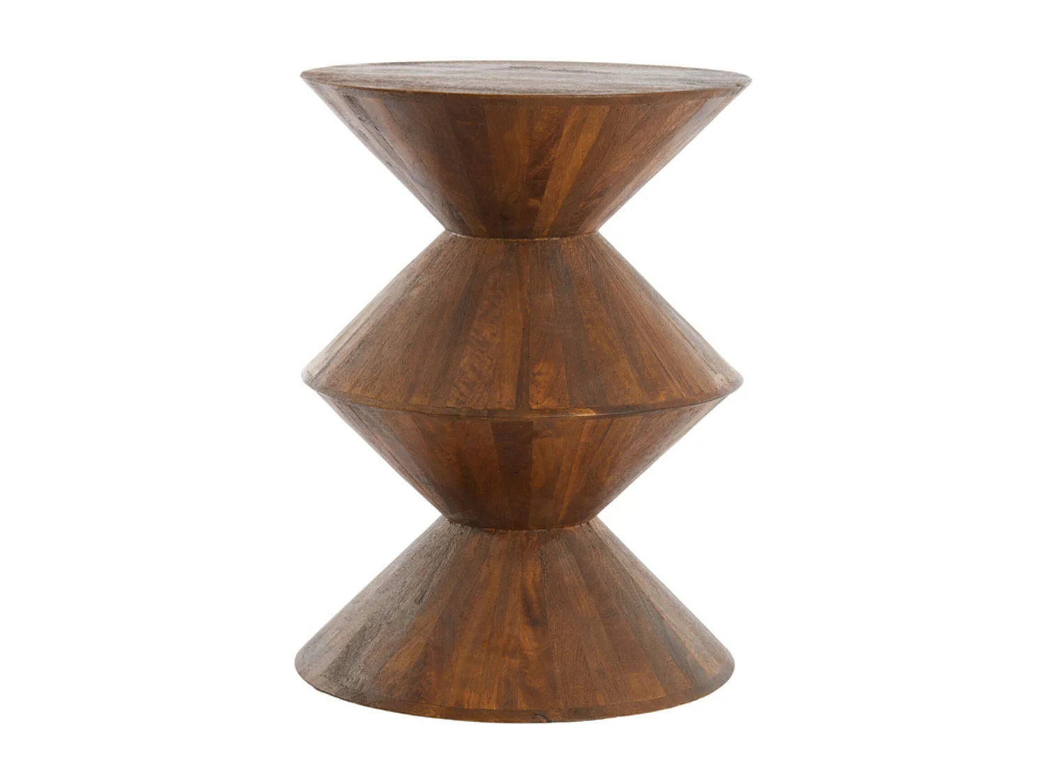 Table d'appoint LARUS - Ø45x60cm - Marron