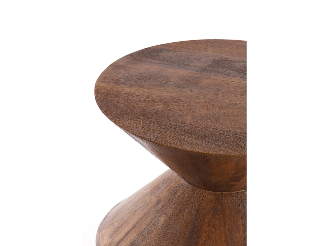 Table d'appoint LARUS - Ø45x60cm - Marron