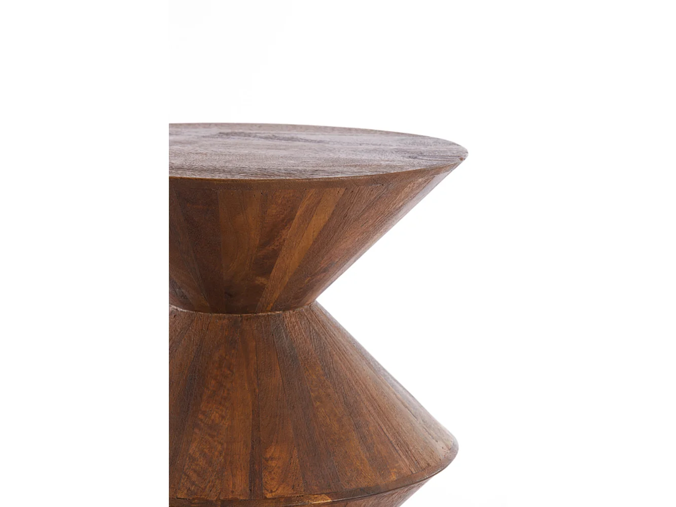 Table d'appoint LARUS - Ø45x60cm - Marron