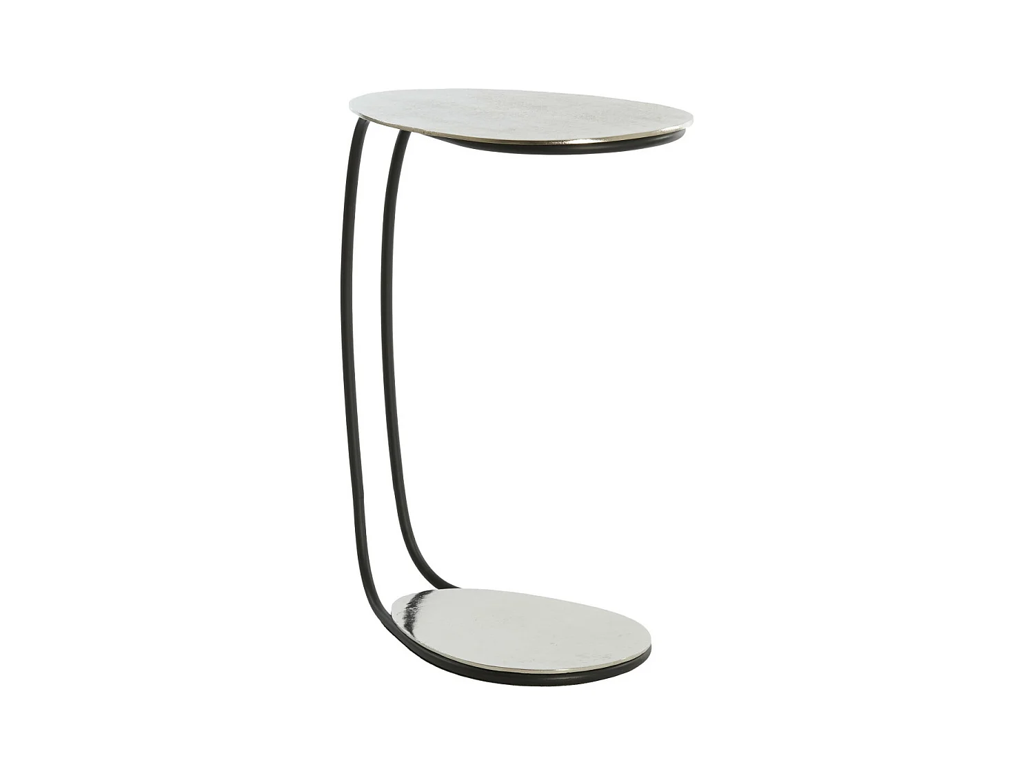 Table d'appoint MARSH - 42x27x53cm - Argent