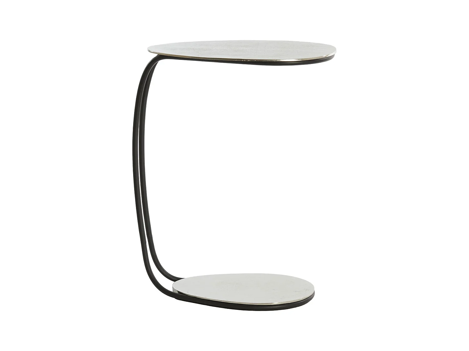 Table d'appoint MARSH - 42x27x53cm - Argent