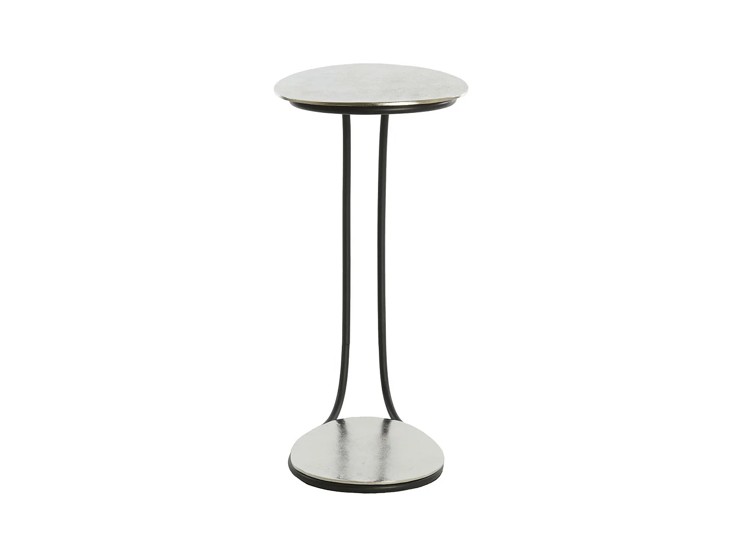 Table d'appoint MARSH - 42x27x53cm - Argent