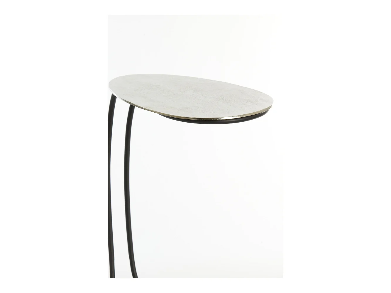 Table d'appoint MARSH - 42x27x53cm - Argent