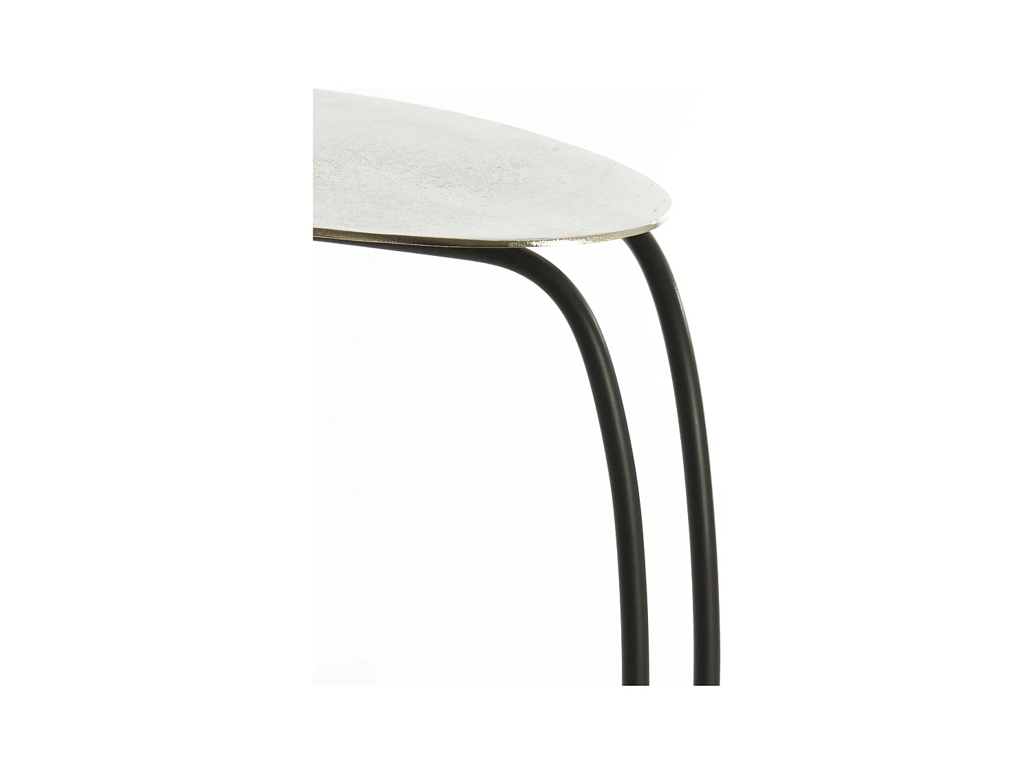 Table d'appoint MARSH - 42x27x53cm - Argent