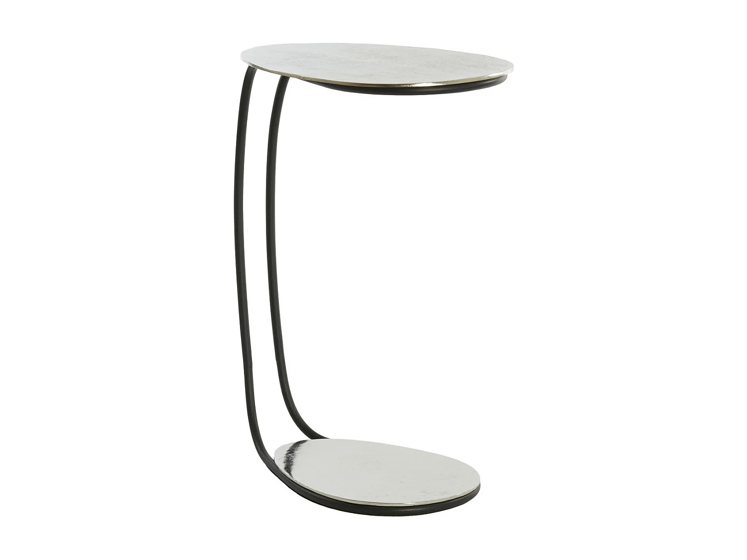 Table d'appoint MARSH - 42x27x53cm - Argent