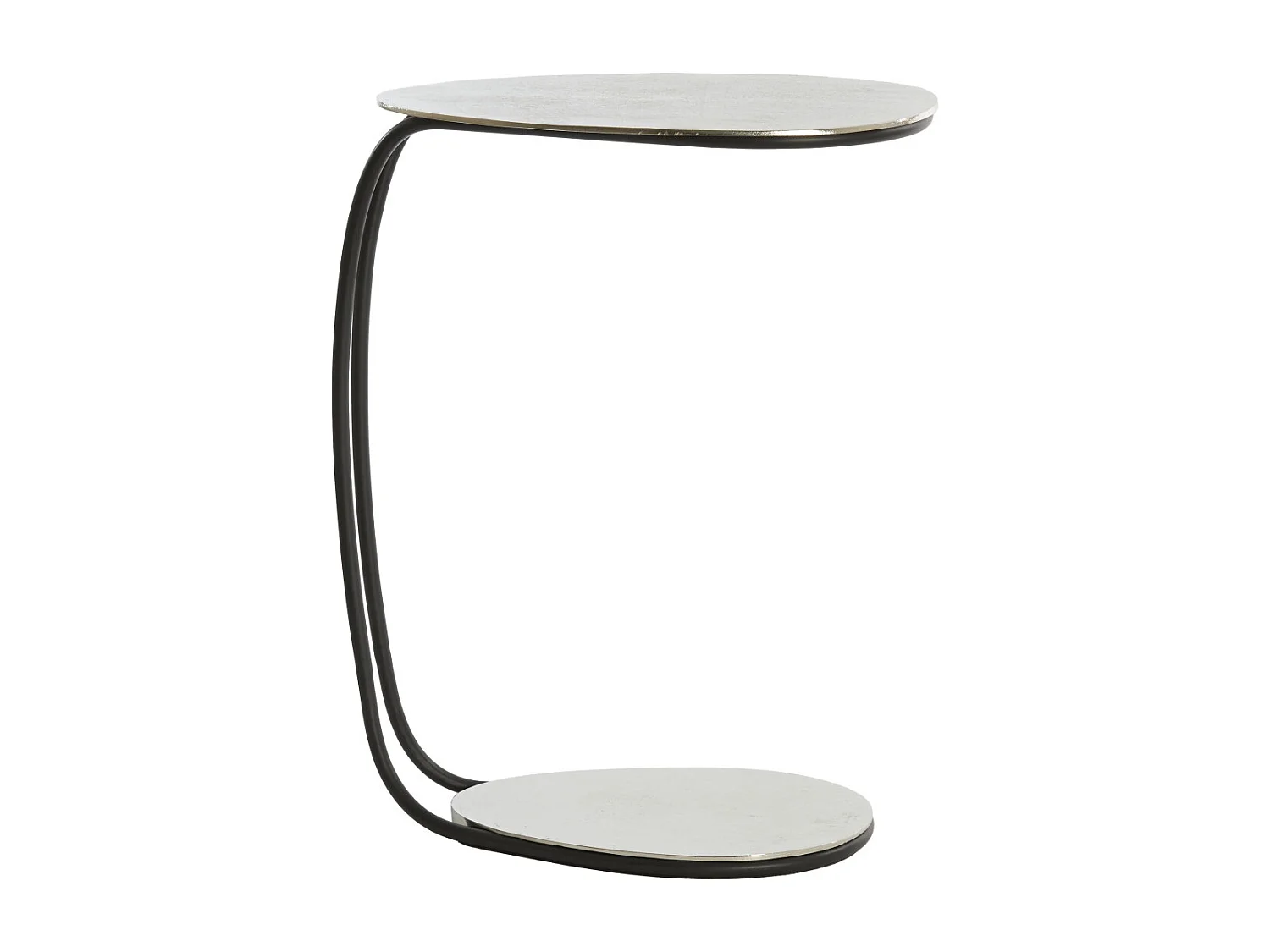 Table d'appoint MARSH - 42x27x53cm - Argent