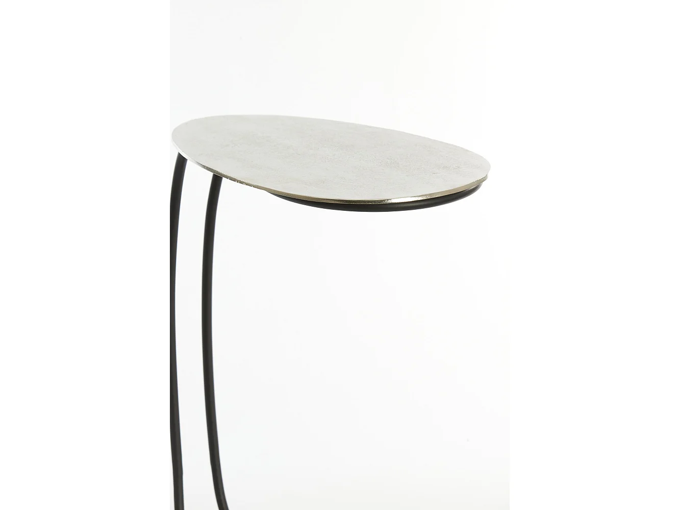 Table d'appoint MARSH - 42x27x53cm - Argent