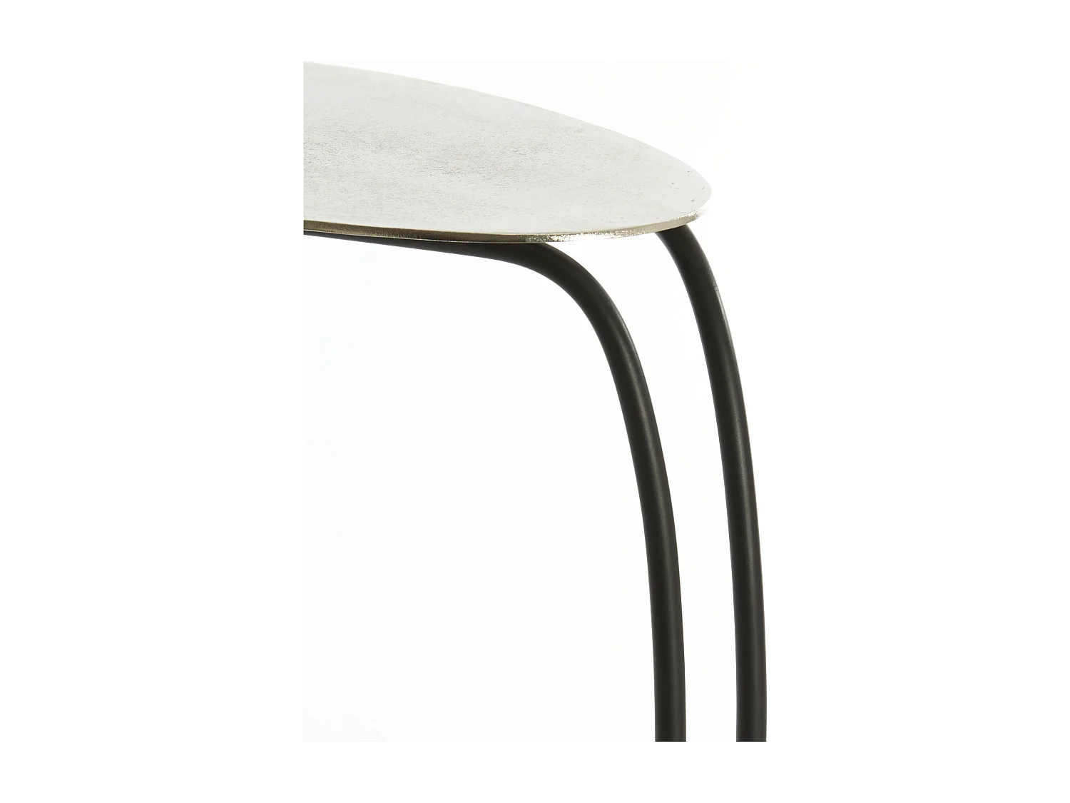 Table d'appoint MARSH - 42x27x53cm - Argent
